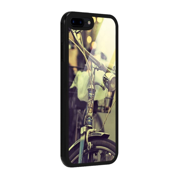 Vintage Bicycle Glass Back Case for iPhone 8 Plus