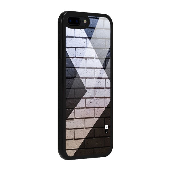 Wall Arrow Design Glass Back Case for iPhone 8 Plus