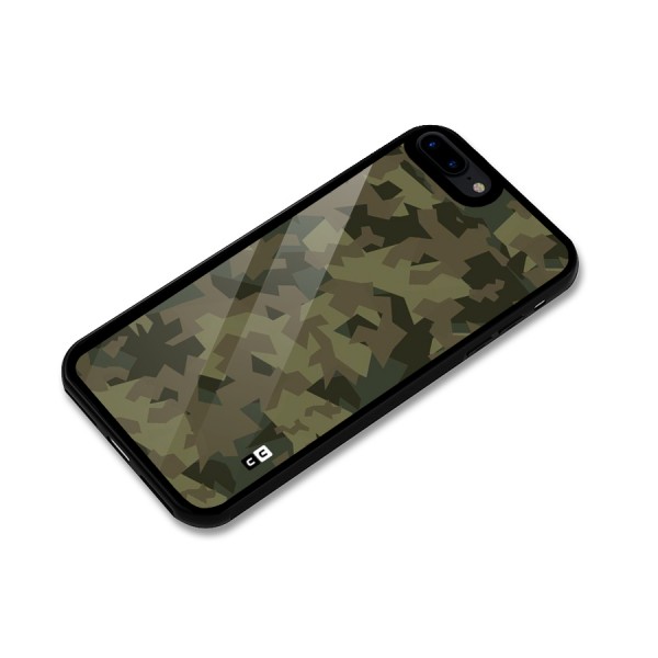 Army Abstract Glass Back Case for iPhone 8 Plus