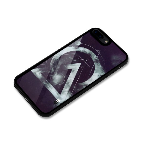 Basic Galaxy Shape Glass Back Case for iPhone 8 Plus