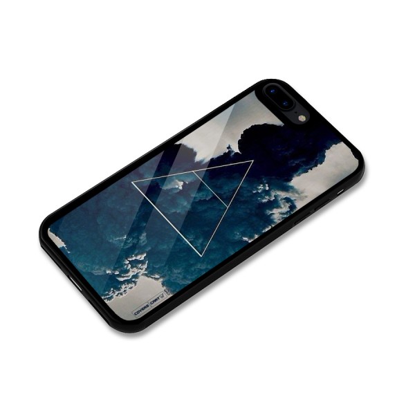 Blue Hue Smoke Glass Back Case for iPhone 8 Plus