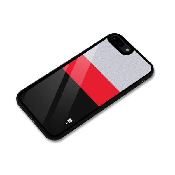 Cool Melange Stripe Glass Back Case for iPhone 8 Plus
