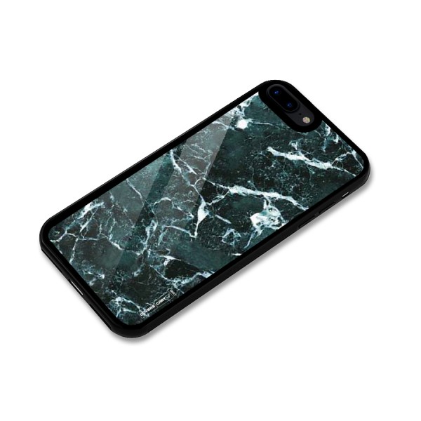 Dark Green Marble Glass Back Case for iPhone 8 Plus