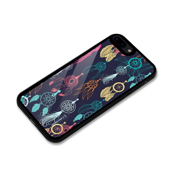 Dream Catcher Pattern Glass Back Case for iPhone 8 Plus