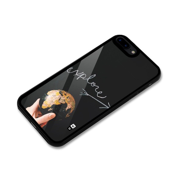 Explore World Glass Back Case for iPhone 8 Plus