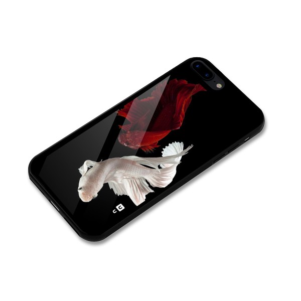 Fish Design Glass Back Case for iPhone 8 Plus