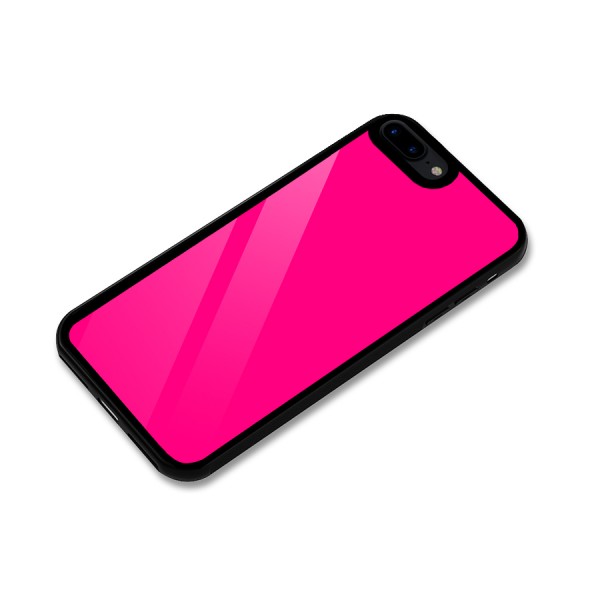 Hot Pink Glass Back Case for iPhone 8 Plus