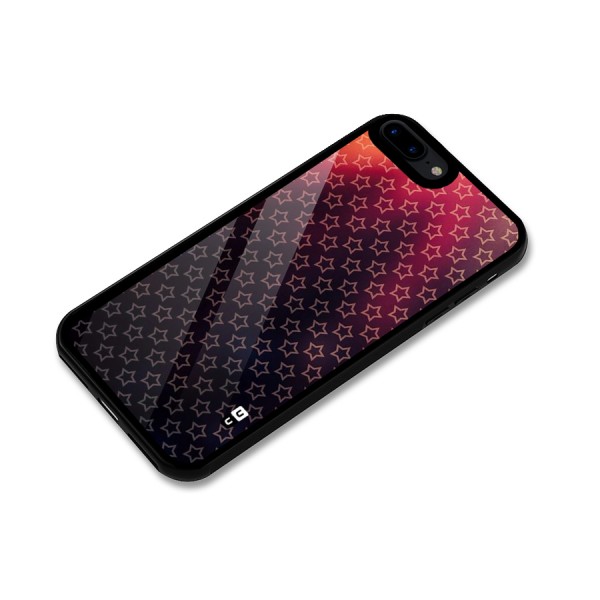 Ombre Stars Glass Back Case for iPhone 8 Plus