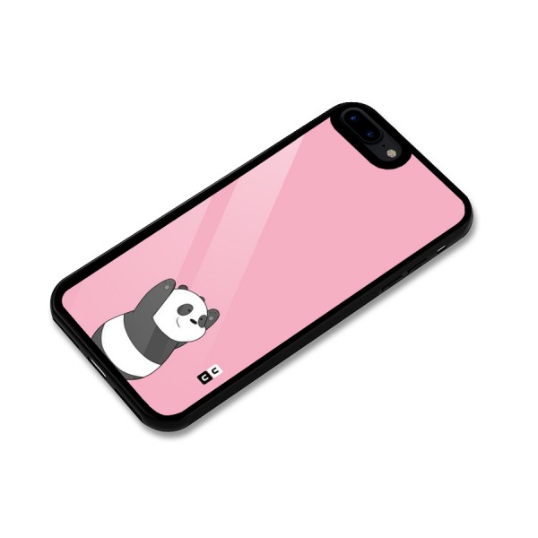Panda Handsup Glass Back Case for iPhone 8 Plus