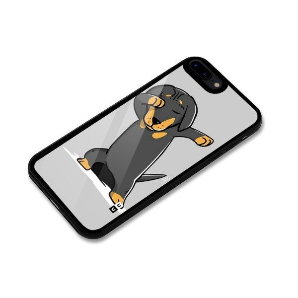 Puppy Dab Glass Back Case for iPhone 8 Plus