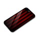 Red Black Stripes Glass Back Case for iPhone 8 Plus