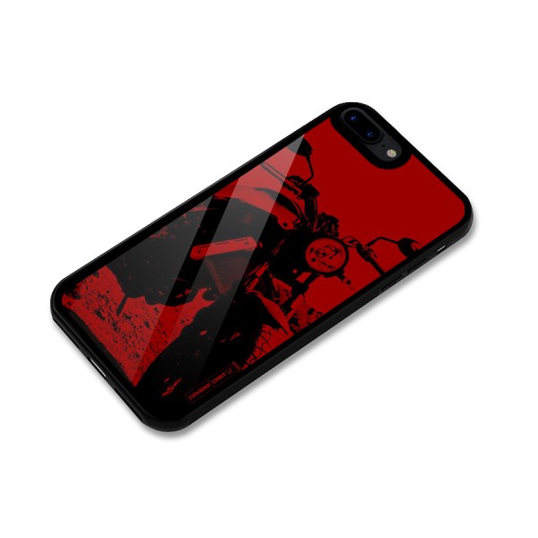 Stylish Ride Red Glass Back Case for iPhone 8 Plus