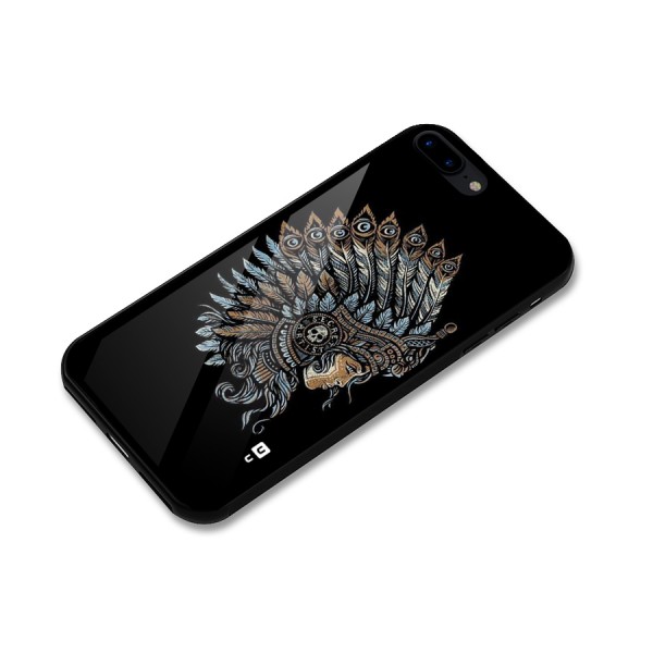Tribal Design Glass Back Case for iPhone 8 Plus