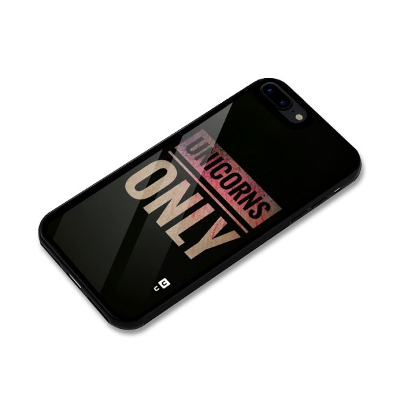 Unicorns Only Glass Back Case for iPhone 8 Plus