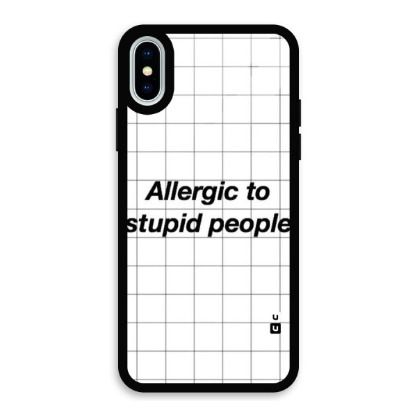 Allergic Glass Back Case for iPhone X