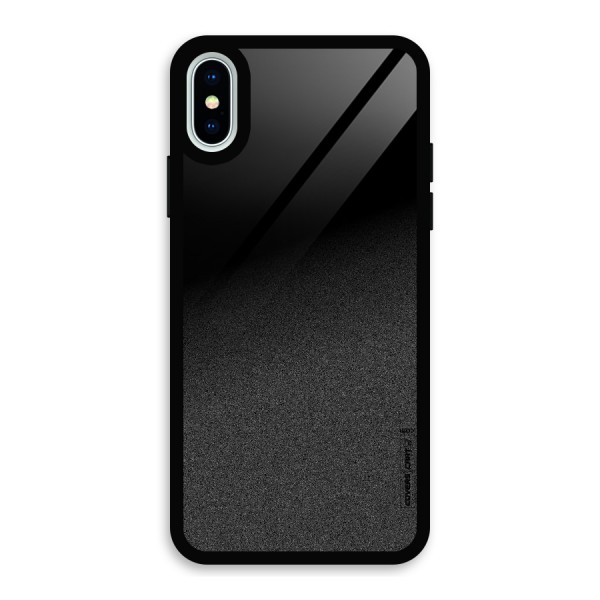 Black Grey Noise Fusion Glass Back Case for iPhone X