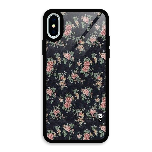 Bloom Black Glass Back Case for iPhone X