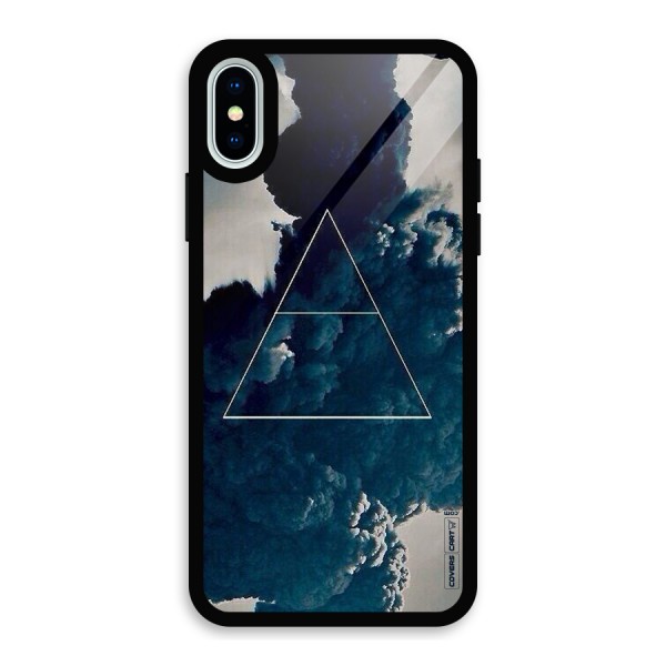 Blue Hue Smoke Glass Back Case for iPhone X