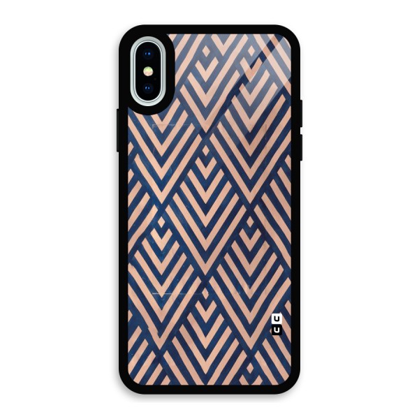 Blue Peach Glass Back Case for iPhone X