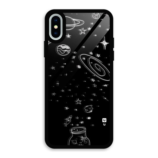 Bottle Of Stars Glass Back Case for iPhone X