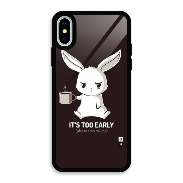 Bunny Early Glass Back Case for iPhone X