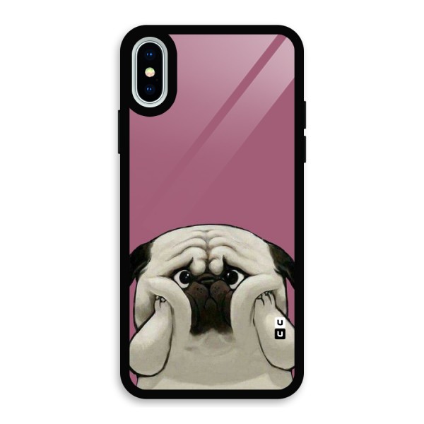 Chubby Doggo Glass Back Case for iPhone X