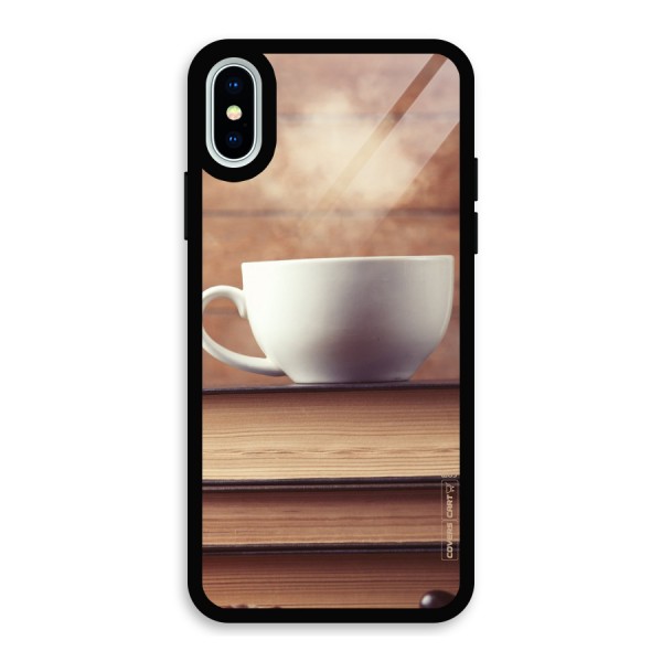 Coffee And Bookworm Glass Back Case for iPhone X