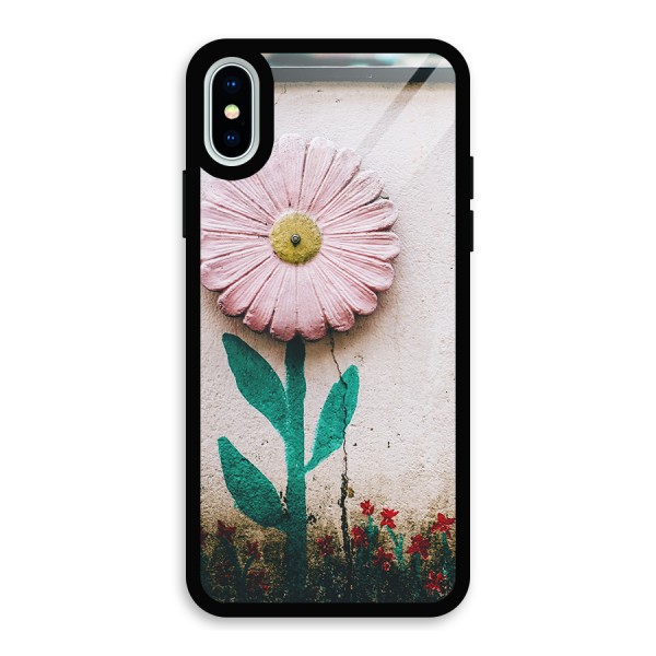 Creativity Flower Glass Back Case for iPhone X