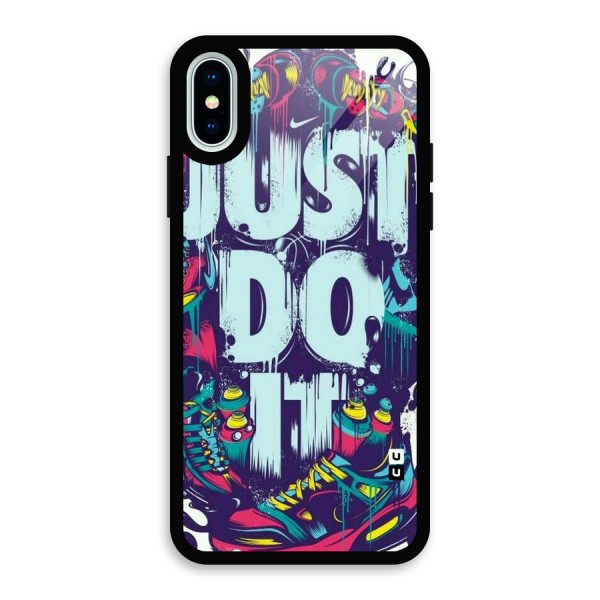 Do It Abstract Glass Back Case for iPhone X