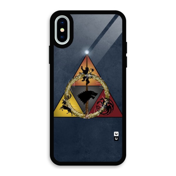 Fight For Crown Glass Back Case for iPhone X