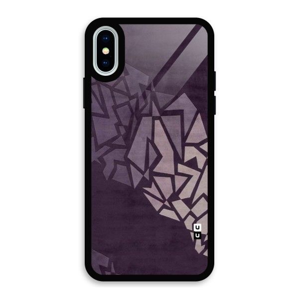 Fine Abstract Glass Back Case for iPhone X