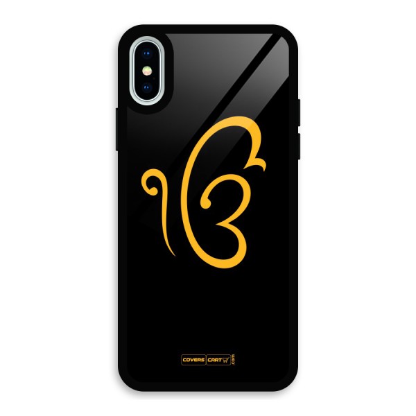 Ik Onkar Glass Back Case for iPhone X