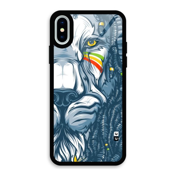 Lionic Face Glass Back Case for iPhone X
