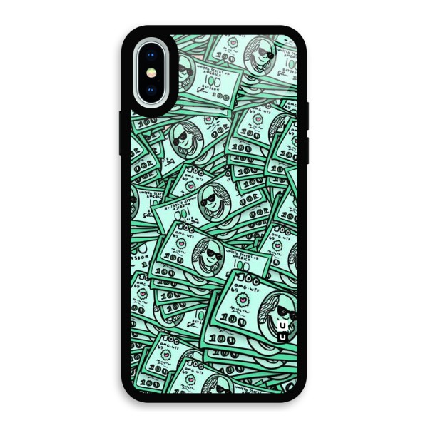 Money Swag Glass Back Case for iPhone X