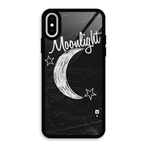 Moon Light Glass Back Case for iPhone X