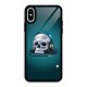 Music Skull Glass Back Case for iPhone X