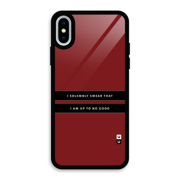No Good Swear Glass Back Case for iPhone X