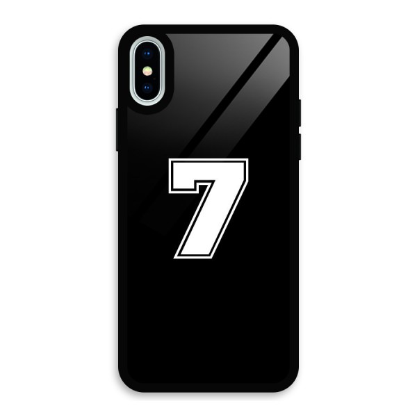 Number 7 Glass Back Case for iPhone X