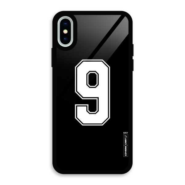 Number 9 Glass Back Case for iPhone X