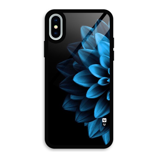Petals In Blue Glass Back Case for iPhone X