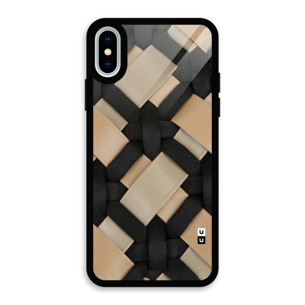Shade Thread Glass Back Case for iPhone X