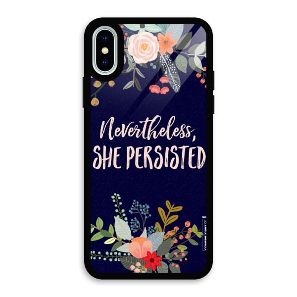 She Persisted Glass Back Case for iPhone X