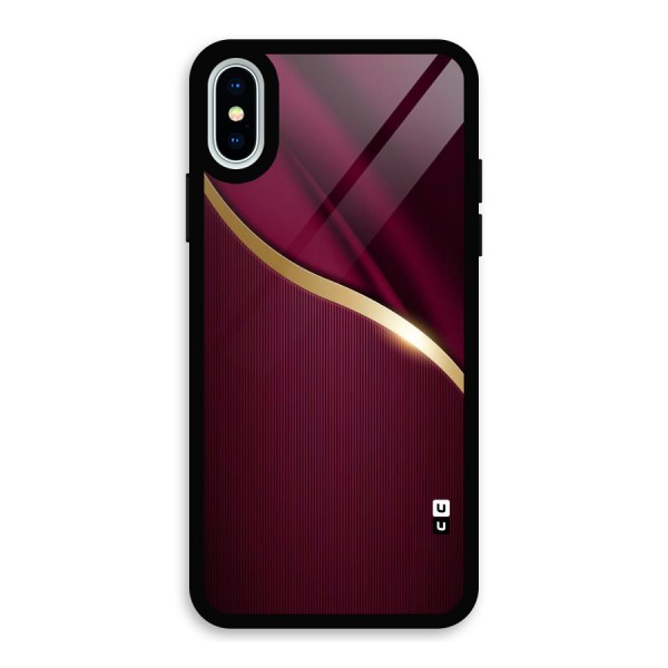Smooth Maroon Glass Back Case for iPhone X