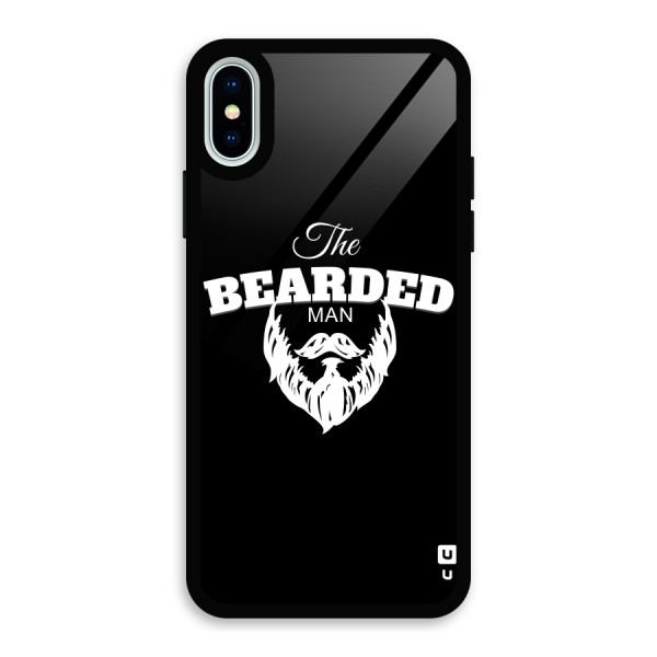 The Bearded Man Glass Back Case for iPhone X