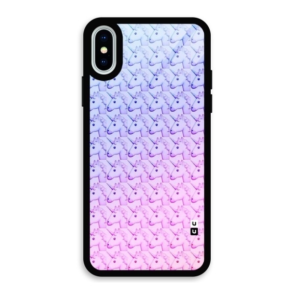 Unicorn Shade Glass Back Case for iPhone X