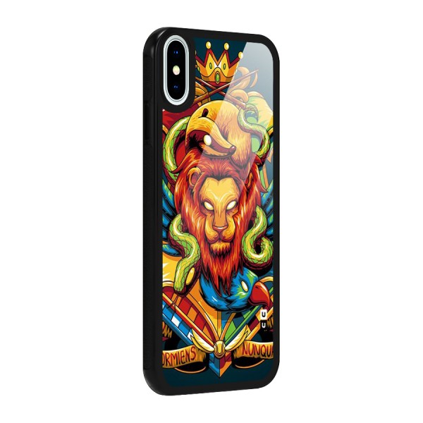 Animal Art Glass Back Case for iPhone X