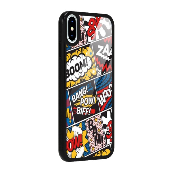 Bam Pattern Glass Back Case for iPhone X