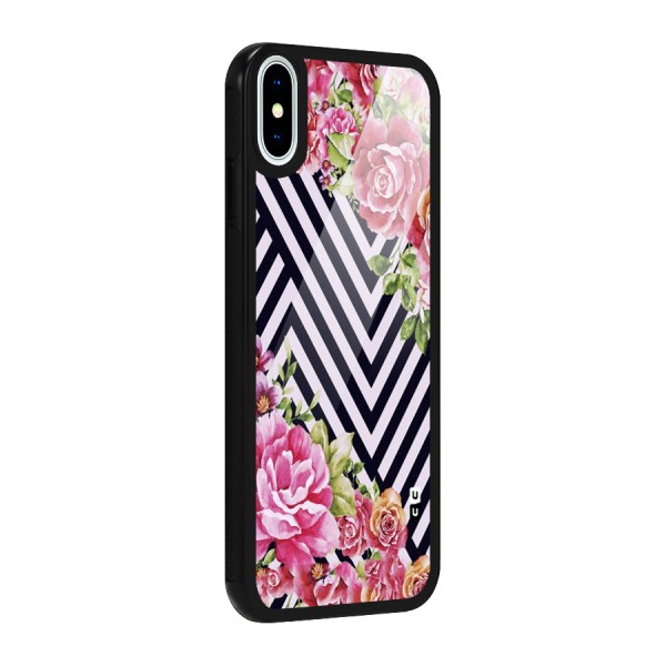 Bloom Zig Zag Glass Back Case for iPhone X