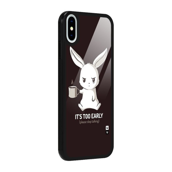 Bunny Early Glass Back Case for iPhone X