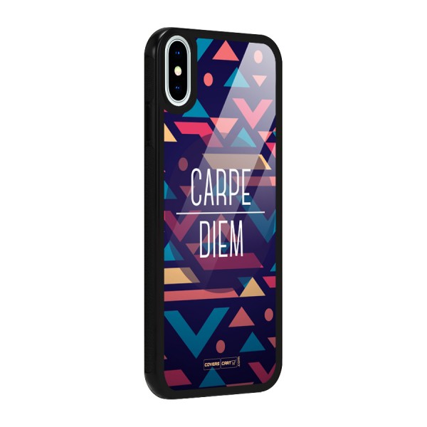 Carpe Diem Glass Back Case for iPhone X